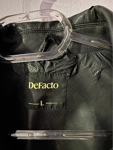 Defacto defacto kadın deri ceket siyah