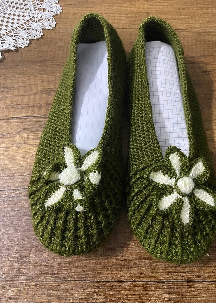 El yapımı keçe patik - Görsel 2