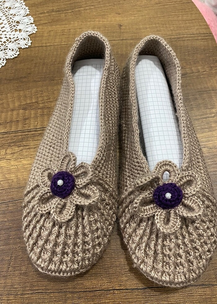 El yapımı keçe patik - Görsel 3