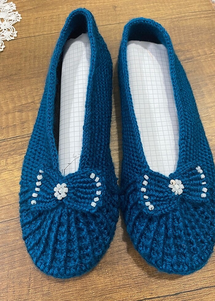 El yapımı keçe patik - Görsel 5