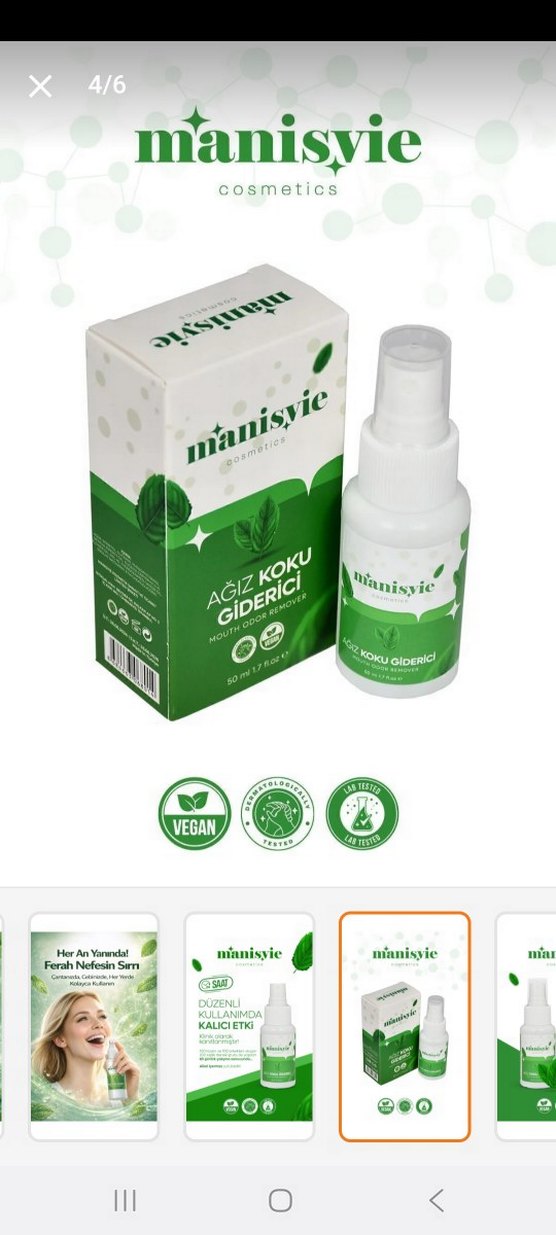 Manisiye Ağız Koku Giderici Sprey 50 ml - Görsel 3