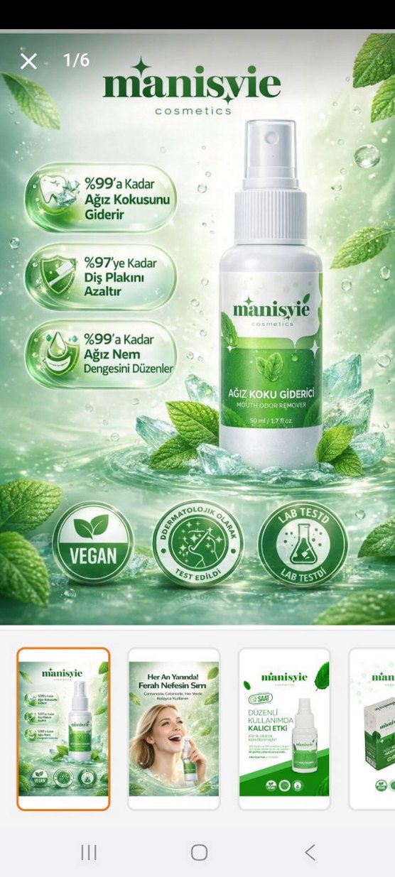 Manisiye Ağız Koku Giderici Sprey 50 ml - Görsel 2