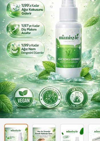 Manisvic Ağız Koku Giderici Sprey 50 ml - Görsel 2