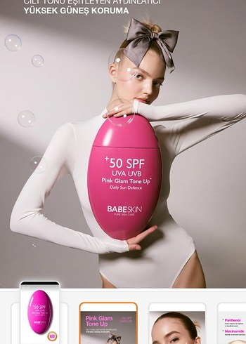 Babeskin 50 SPF Güneş Koruyucu Tonlama Kremi - Görsel 2