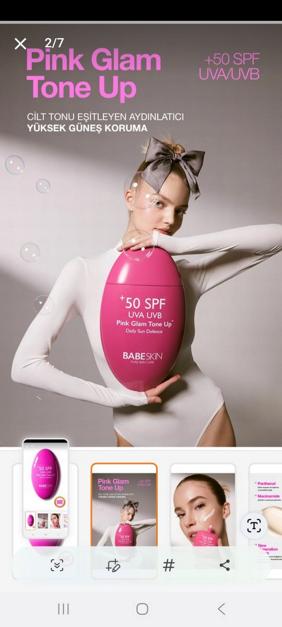 Babeskin 50 SPF Güneş Koruyucu Tonlama Kremi - Görsel 2