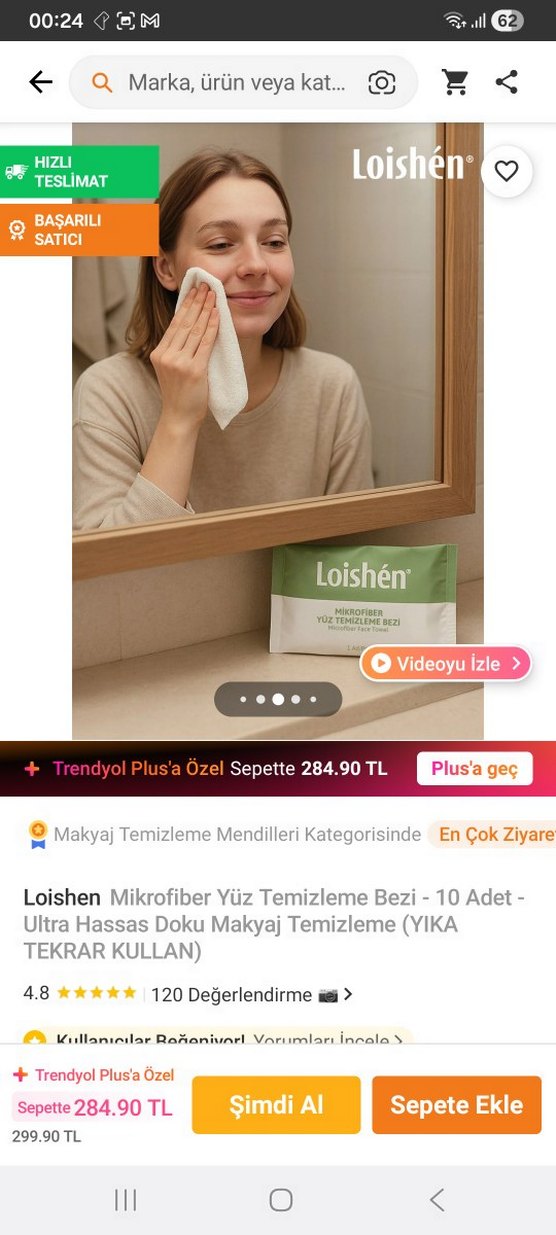 Loishen Mikrofiber Yüz Temizleme Bezi - 10 Adet - Görsel 2