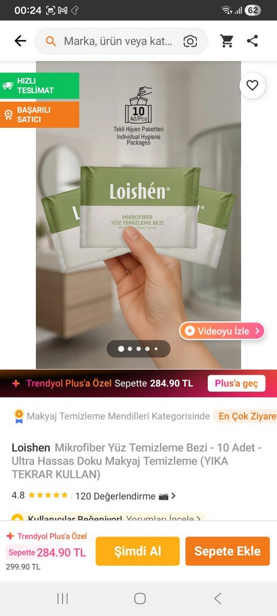Loishen Mikrofiber Yüz Temizleme Bezi - 10 Adet - Görsel 3