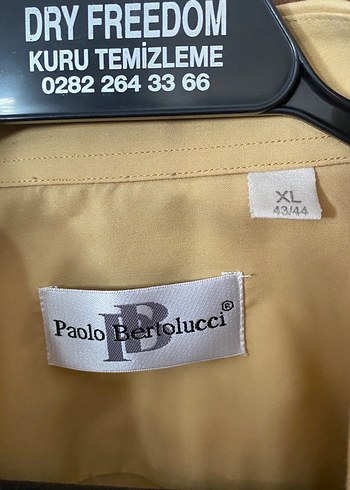 Bej/sarı vintage xl gömlek - Görsel 2