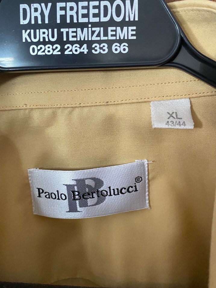 Bej/sarı vintage xl gömlek - Görsel 2