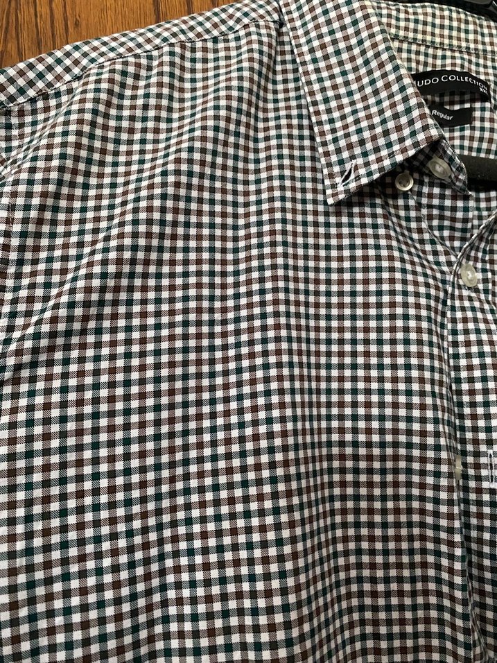 Mudo Yeşil Ekose Erkek Gömlek - Görsel 3