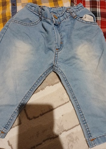 7 Yaş Beden çeşitli Renk Erkek çoçuk Renkli Kısa Kollu Denim Takım