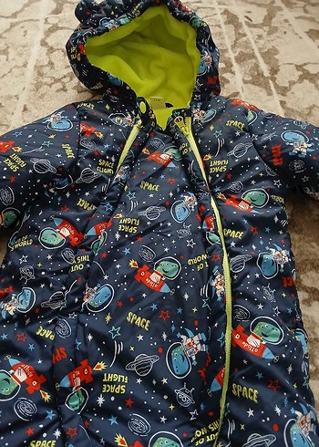 Renkli Baskılı Bebek Erkek Kayak Tulumu - Görsel 2