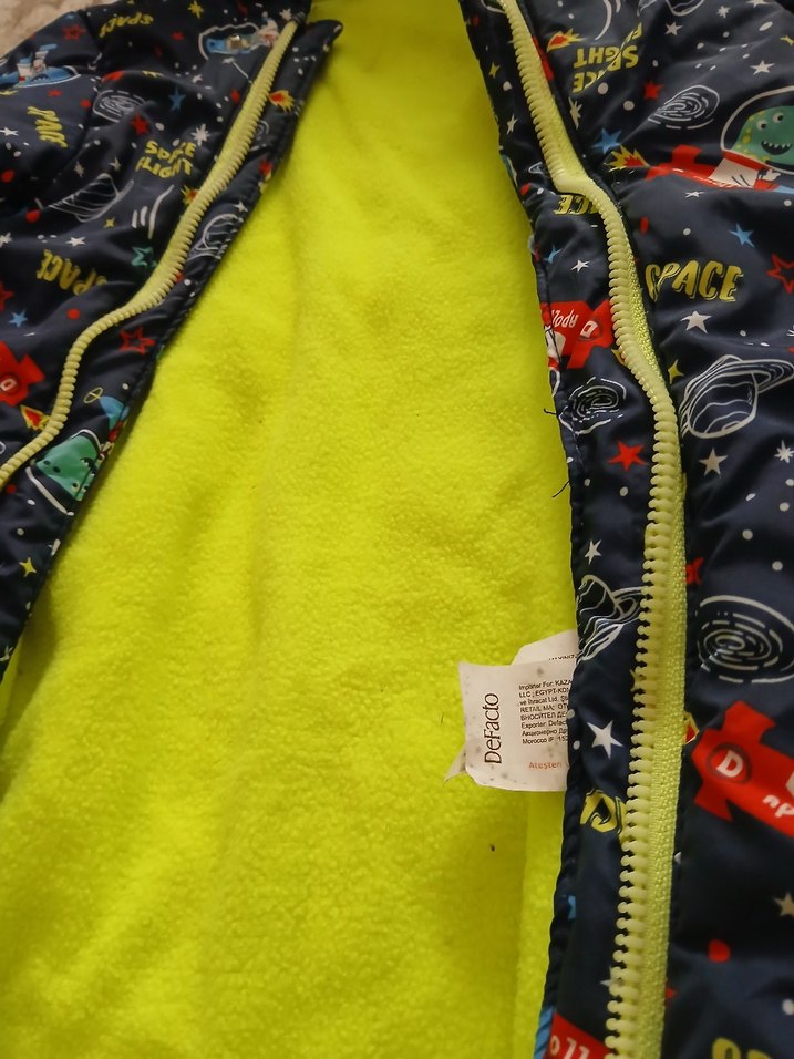 Renkli Baskılı Bebek Erkek Kayak Tulumu - Görsel 3