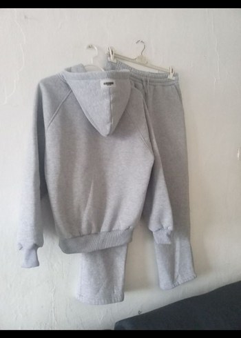 Gri Bol Kesim Kız Eşofman Takımı - Görsel 4