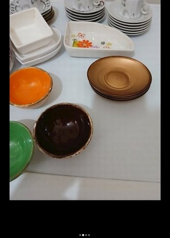 Çok Renkli Seramik Yemek Kapları Seti toplu fiyat - Görsel 3