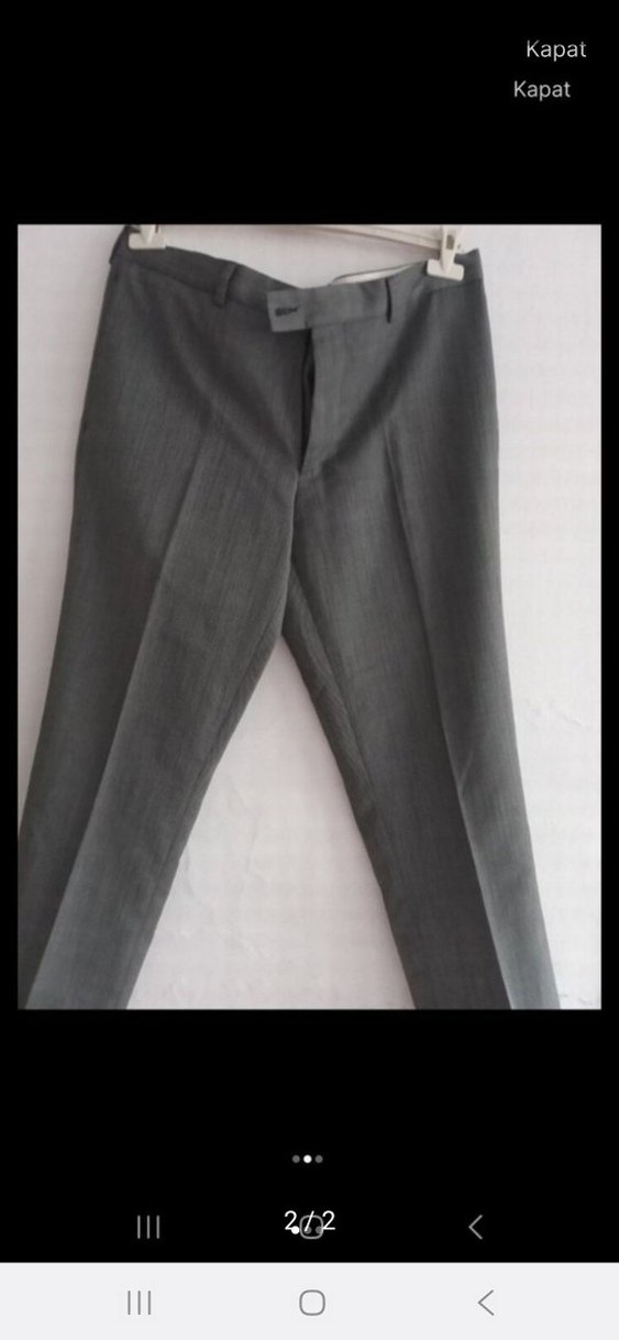 Gri Regular Fit Erkek pantolunu - Görsel 2