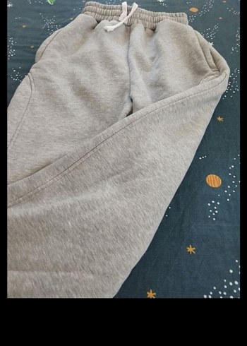 Gri Kadın Salaş Kesim Eşofman Altı - Görsel 2