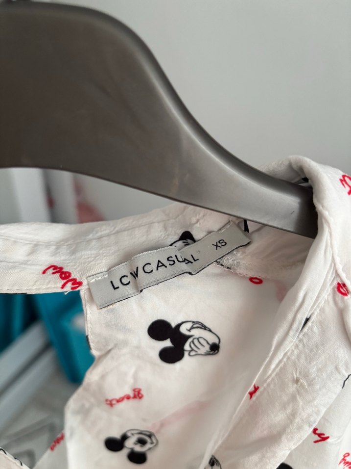 Pamuklu V Yaka Kısa Kollu Baskılı Gömlek - Görsel 3