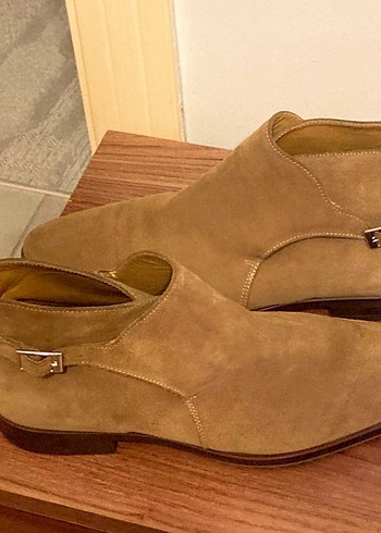 Bej Süet erkek çizme temiz - Görsel 4