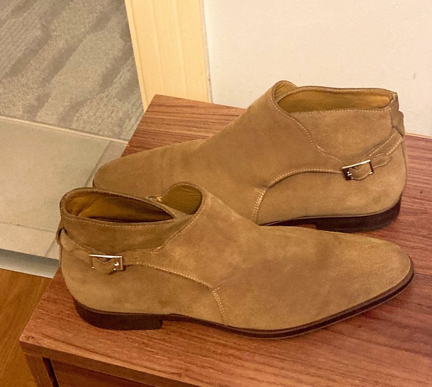 Bej Süet erkek çizme temiz - Görsel 4