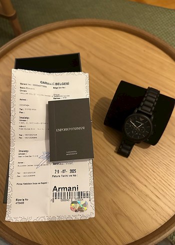 Emporio Armani Siyah Erkek Kol Saati - Görsel 5