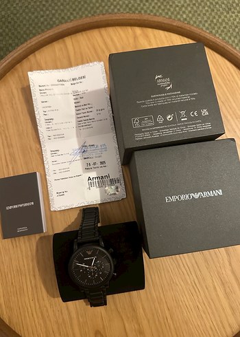 Emporio Armani Siyah Erkek Kol Saati - Görsel 3