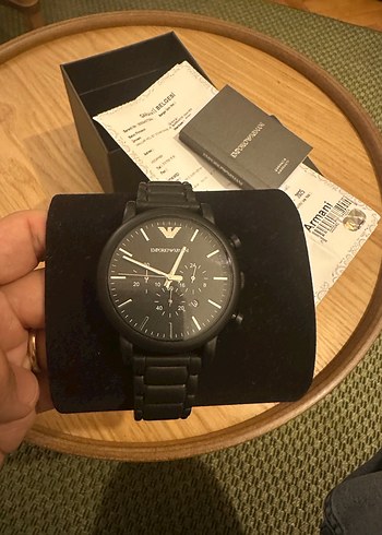 Emporio Armani Siyah Erkek Kol Saati - Görsel 2