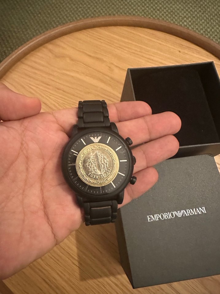 Emporio Armani Siyah Erkek Kol Saati - Görsel 4