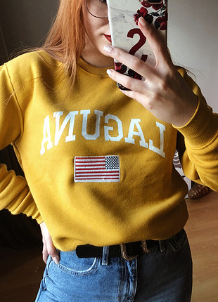 m Beden altın Renk topshop sweat