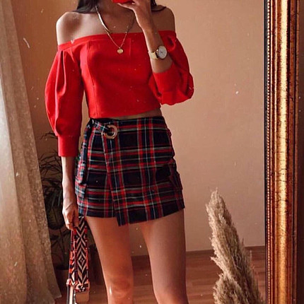 m Beden zara şort etek