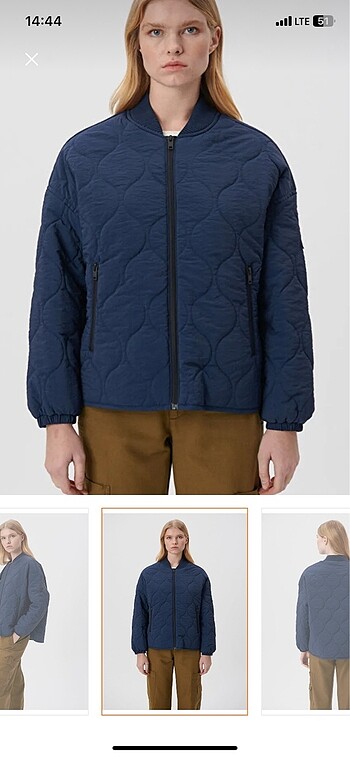 Mavi Jeans Mavi marka lacivert kapitone bomber ceket