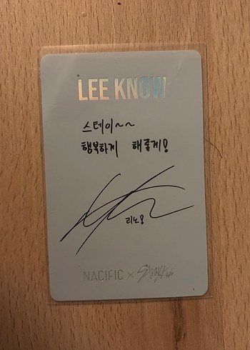 stray kids minho lee know pc fotokart photocard - Görsel 2