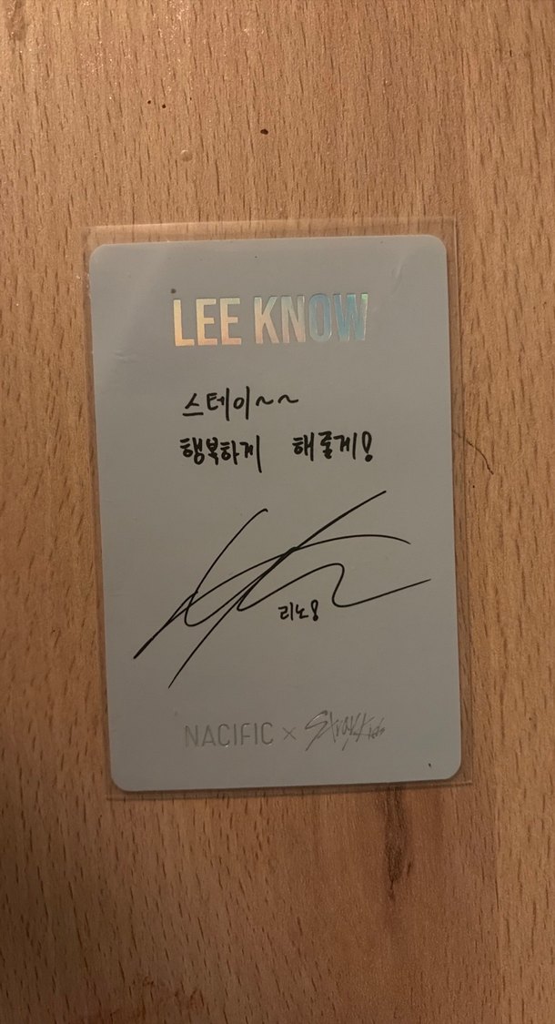 stray kids minho lee know pc fotokart photocard - Görsel 2