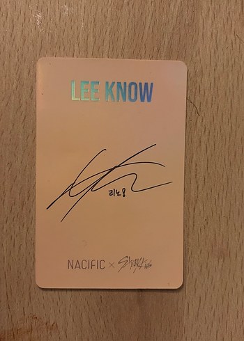 stray kids minho lee know pc fotokart photocard - Görsel 2