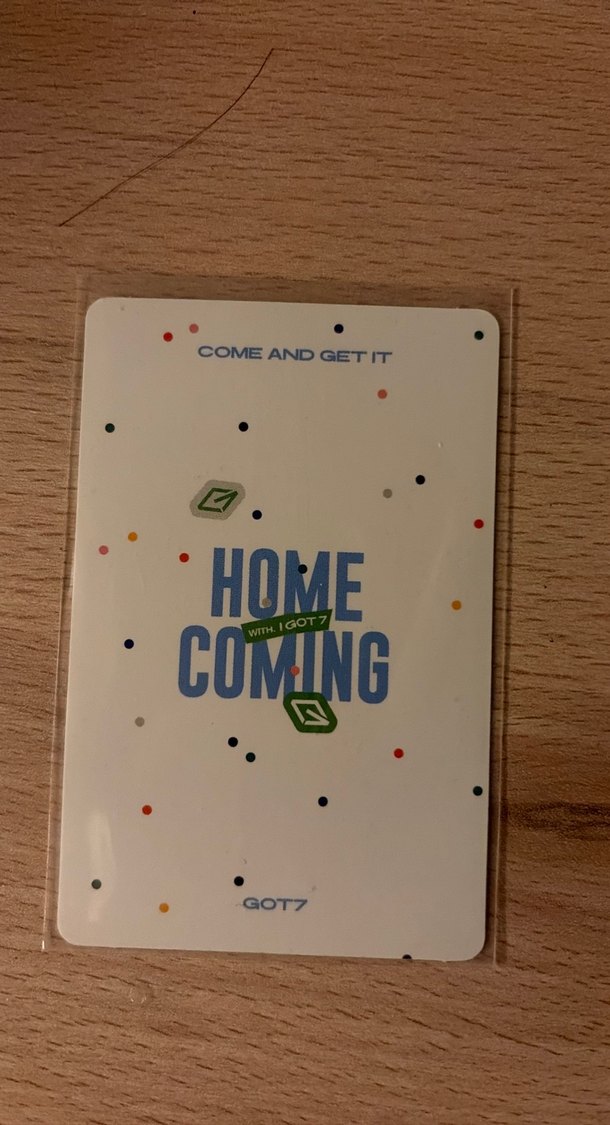 jackson wang got7 pc fotokart photocard - Görsel 2