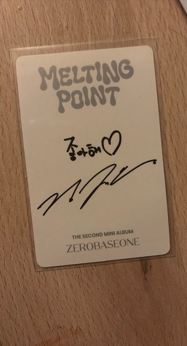 zerobaseone jiwoong zb1 pc fotokart photocard - Görsel 2
