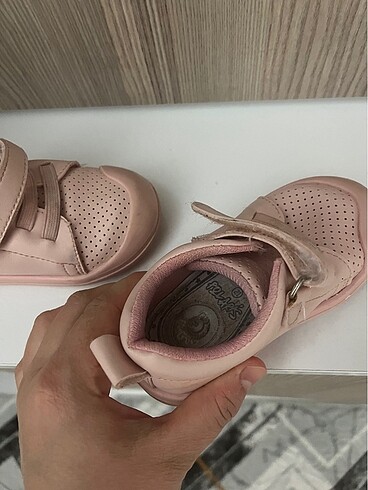 21 Beden pembe Renk Polaris kız bebek ilk adım ayakkabı