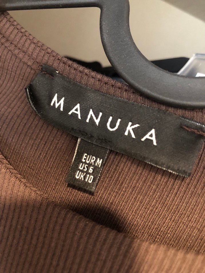 Kahverengi  Uzun Kollu Bluz - Görsel 3