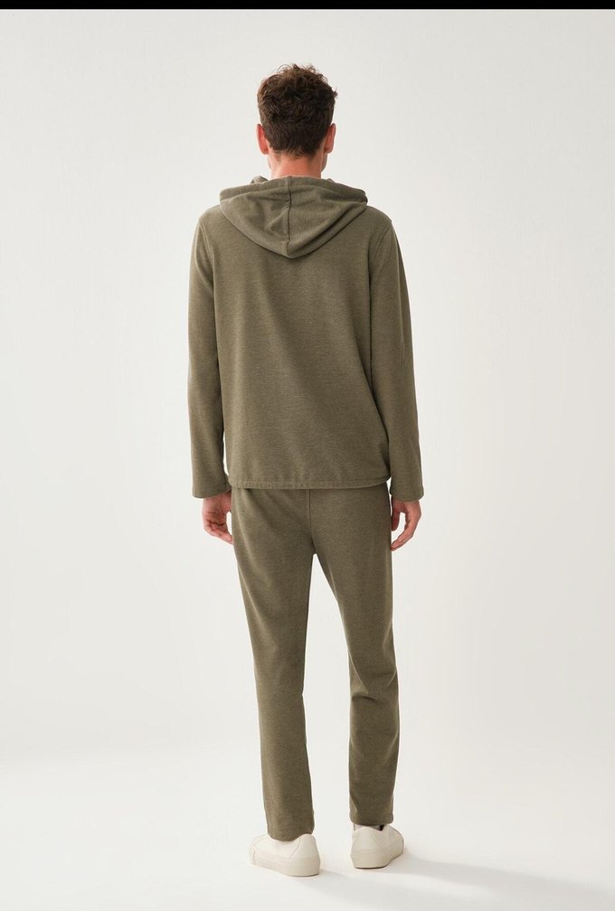 DAGİ KIŞLIK  Erkek Haki Pijama Takımı - Görsel 2