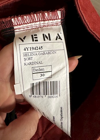 Kiremit Rengi Kadın Mini Pamuklu Şort - Görsel 4