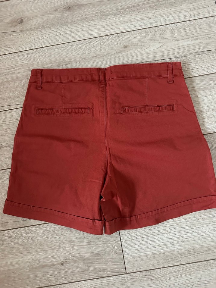 Kiremit Rengi Kadın Mini Pamuklu Şort - Görsel 3