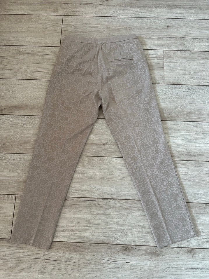 Bej Midi Kadın Kumaş Pantolon - Görsel 3