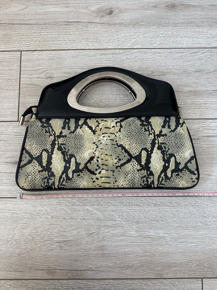 Yılan Derisi Görünümlü Şık Çanta - Görsel 2