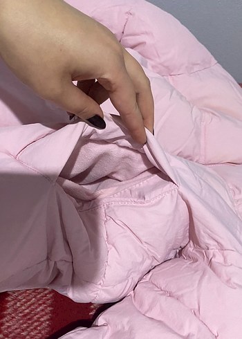 m Beden pembe Renk Pembe Kadın Kışlık Mont Bershka