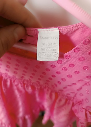 LC Waikiki Pembe Kız Çocuk Fırfırlı Elbise