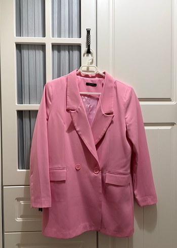 Trendyol & Milla Pembe Düğmeli Kadın Blazer Ceket