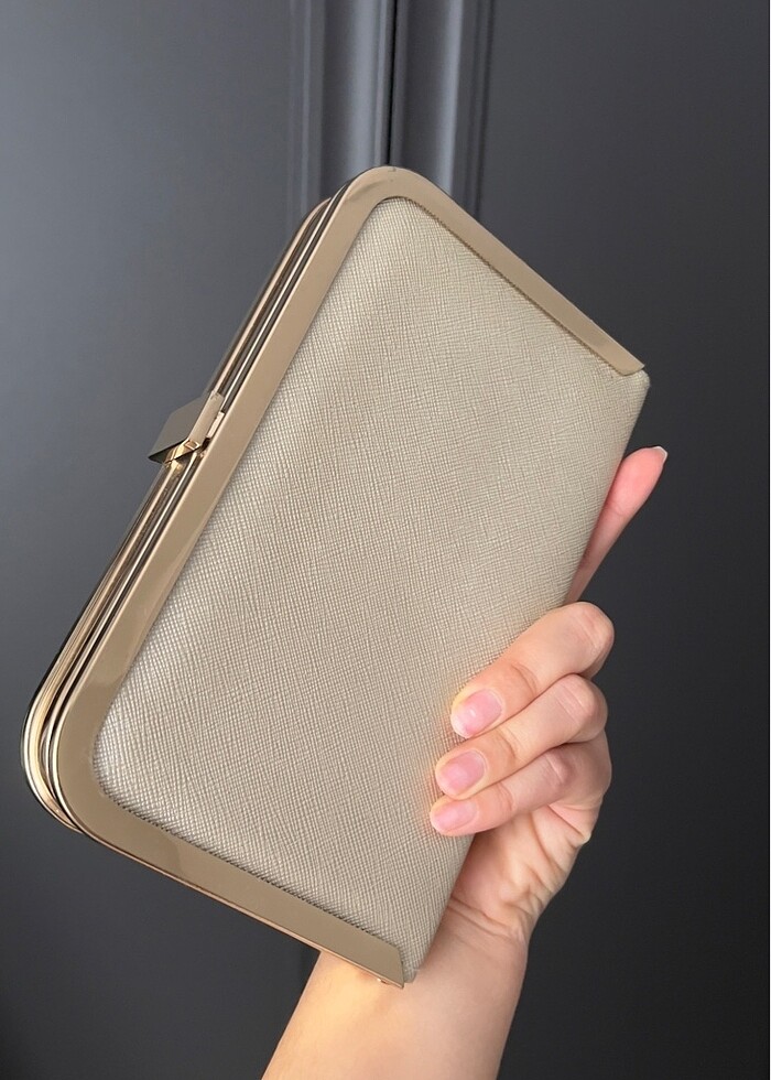 Gold abiye çanta - Görsel 2