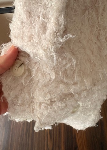 Bej Peluş Salaş Kadın Ceket - Görsel 2