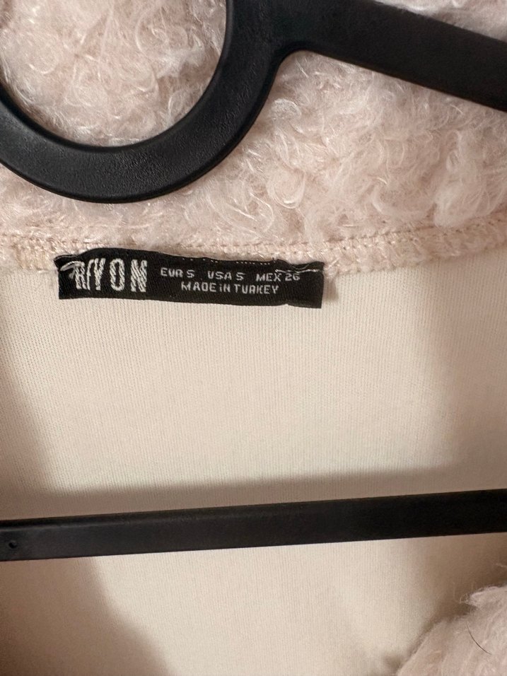 Bej Peluş Salaş Kadın Ceket - Görsel 3