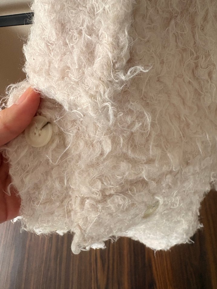 Bej Peluş Salaş Kadın Ceket - Görsel 2